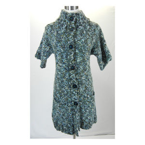 TABITHA Wool Chunky Knit Long Cardigan Sweater